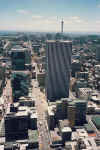 Die Aussicht vom Carlton-Gebäude auf die Johannesburger Innenstadt.